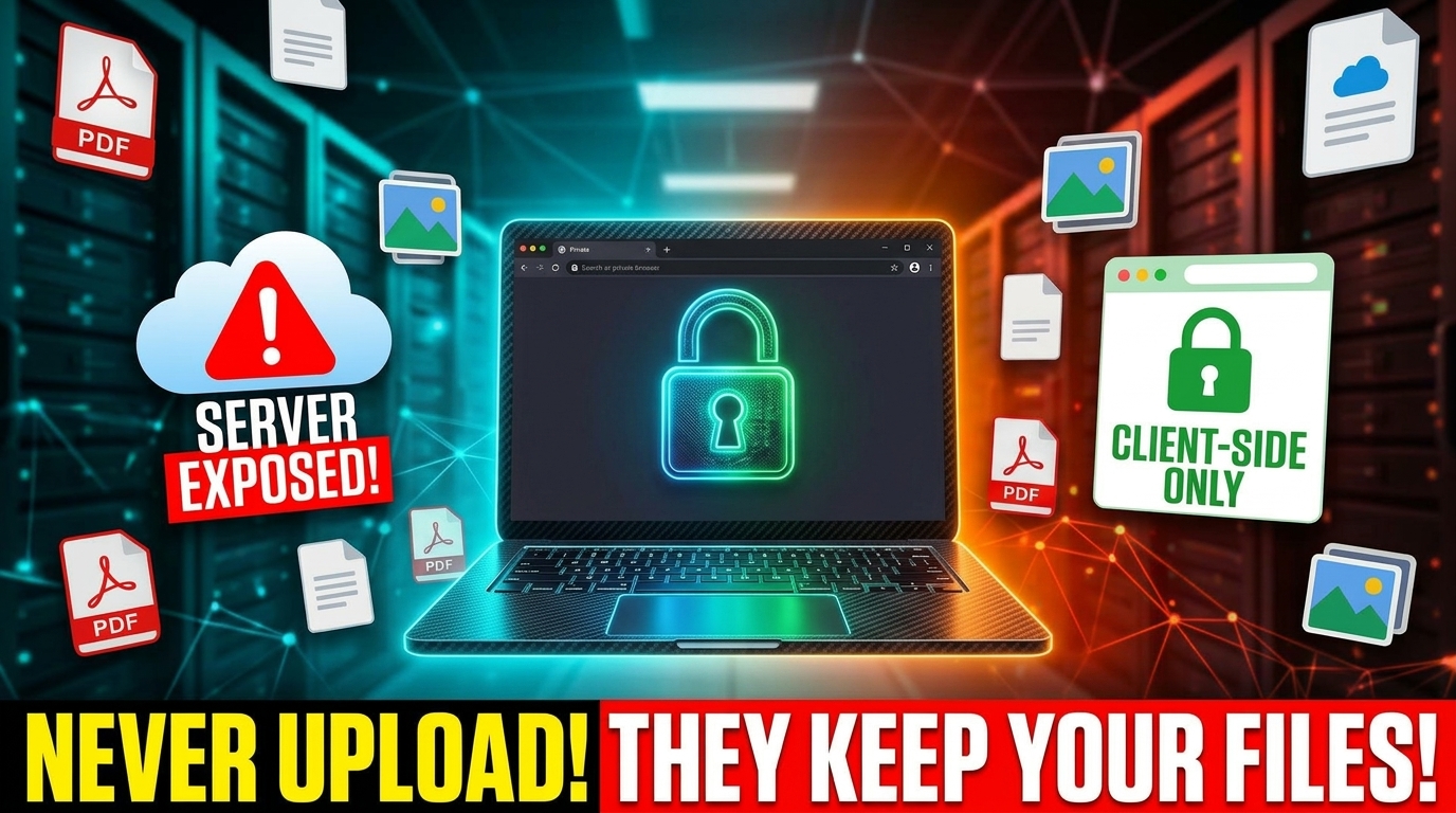Client-Side vs Server-Side Tools: Why Your Files Should Never Leave Your Browser
